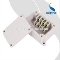 ABS plastic electronic junction box with terminal block